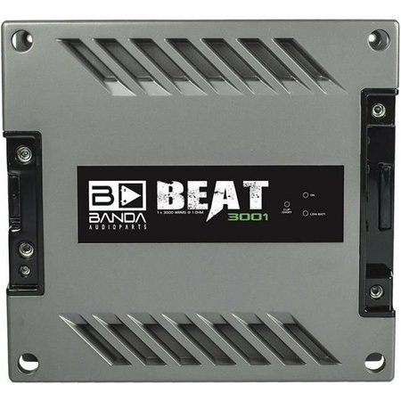 BANDA Banda BEAT3001 1 Ohm High Power Vehicle Audio Mono Bass Amplifier with Subsonic Filter & Low Pass Filter Stable BEAT3000.1